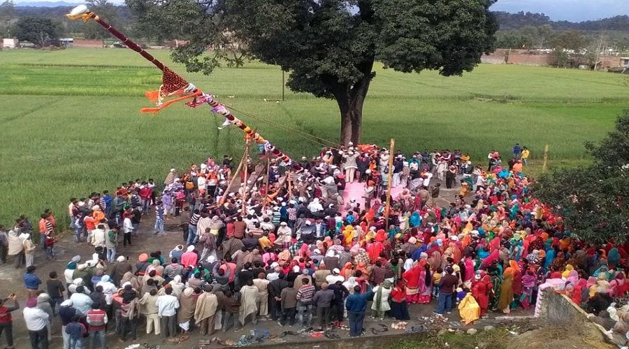 श्री दरबार साहिब से सौ सदस्यीय जत्था पहुंचा अराईंयावाला, हरियाणा; पूरे हर्षोल्लास और श्रद्धाभाव के साथ हुआ श्रीझण्डे जी का आरोहण