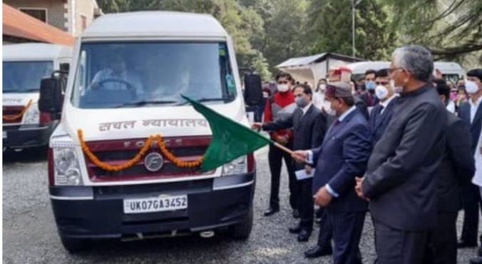 मोबाइल ई-कोर्ट का हुआ फ्लैग-ऑफ,चमोली सहित इन पांच जिलों में ये होगा फायदा