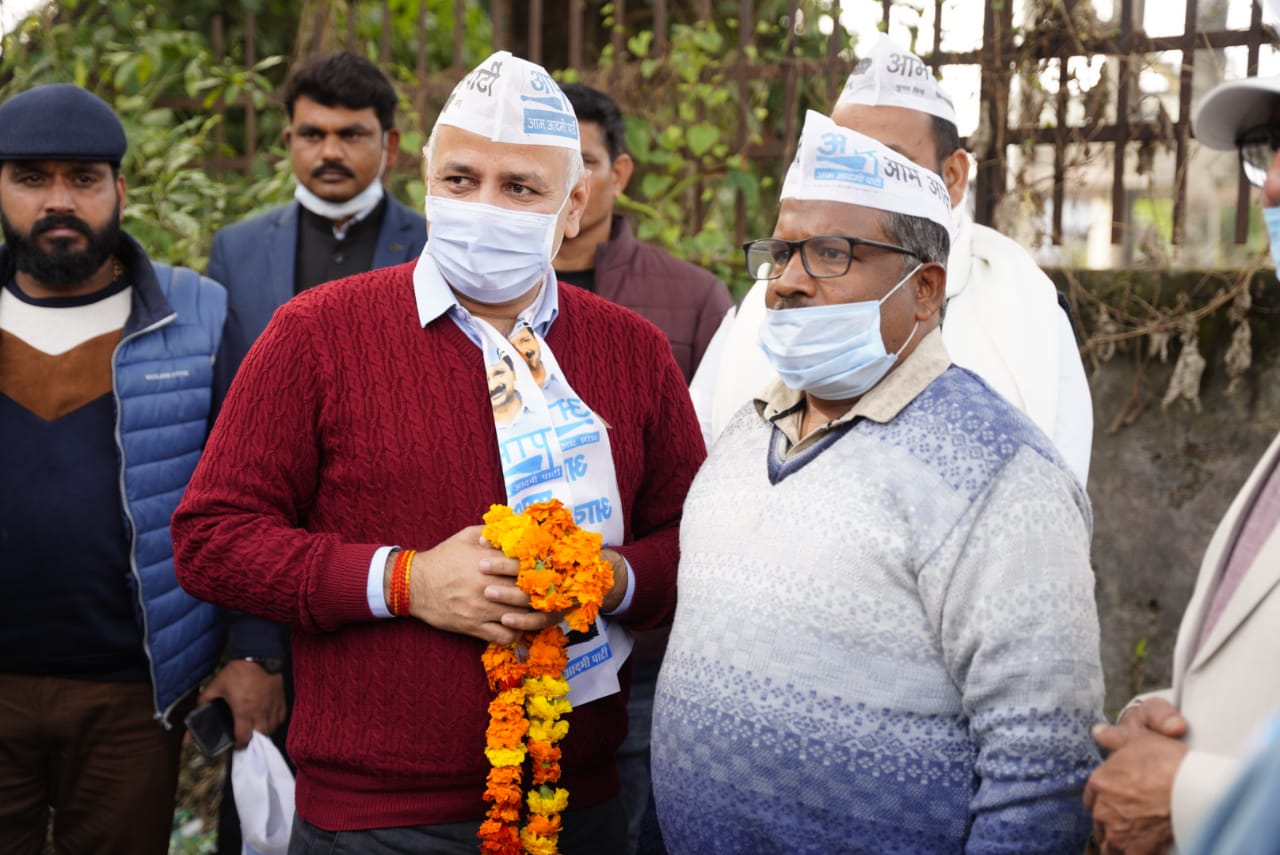 प्रदेश की बदहाली के लिए नेताओं की बेईमानी जिम्मेदार,आप करेगी जनता के सपने साकार: मनीष सिसोदिया