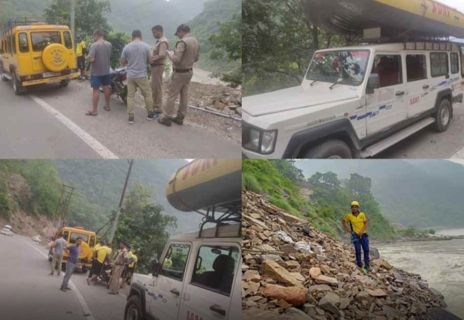 बड़ी ख़बर: टिहरी जिले के कौड़ियाला के पास नदी में गाड़ी गिरी, सर्चिंग जारी….