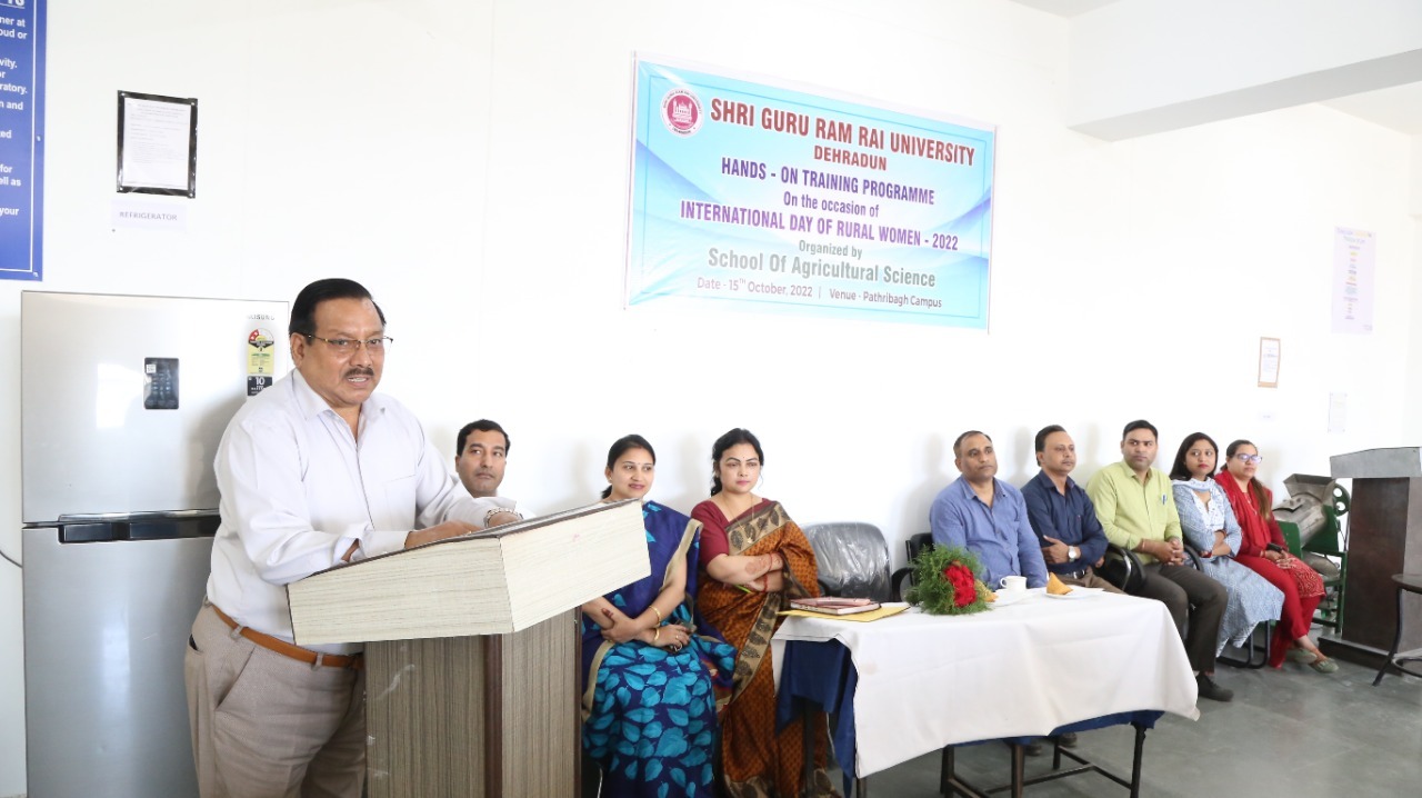 अन्तर्राष्ट्रीय ग्रामीण महिला दिवस पर   व्यवहारिक प्रशिक्षण कार्यक्रम का आयोजन