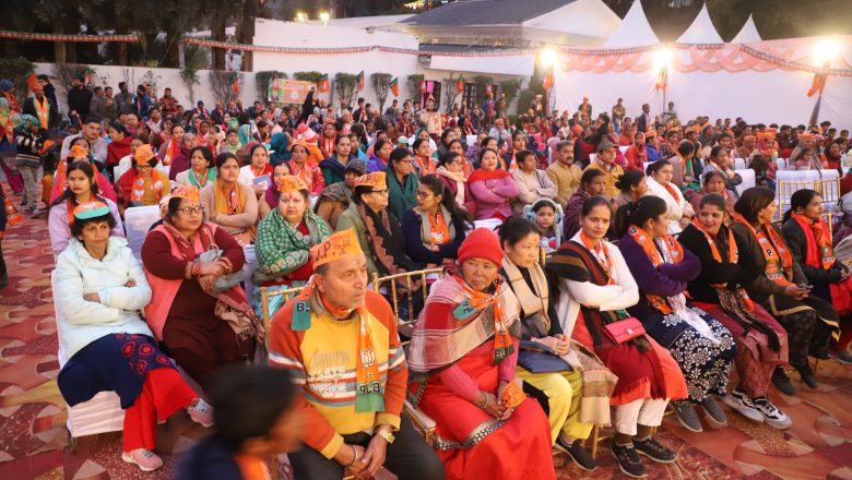 Cabinet Minister Ganesh Joshi addressing public meetings in various wards during the civic election campaign