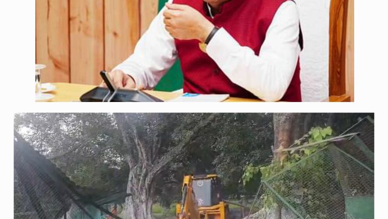 जो भी सरकारी जमीन पर नीली और पीली चादर चढ़ाकर धर्म की आड़ में कब्जे की कोशिश करेगा तो उस पर कड़ी कार्रवाई की जाएगी:धामी   