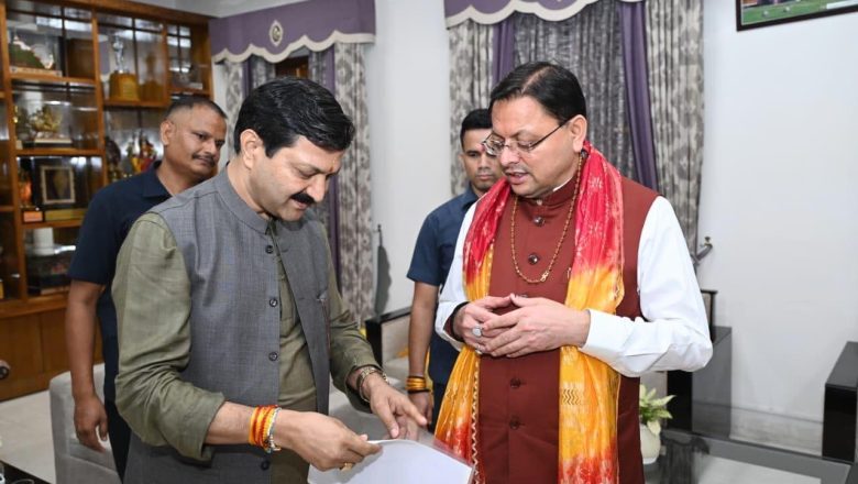 मुख्यमंत्री पुष्कर सिंह धामी से मिले बीकेटीसी के पूर्व अध्यक्ष अजेंद्र अजय, दिल्ली राष्ट्रीय राजमार्ग पर यात्रियों की सुविधा के लिए पर्यटन विभागीय रेस्टोरेंट निर्माण का दिया सुझाव