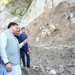 मुख्यमंत्री पुष्कर सिंह धामी ने टनकपुर राष्ट्रीय राजमार्ग के स्वाला डेंजर जोन का स्थलीय निरीक्षण किया।   