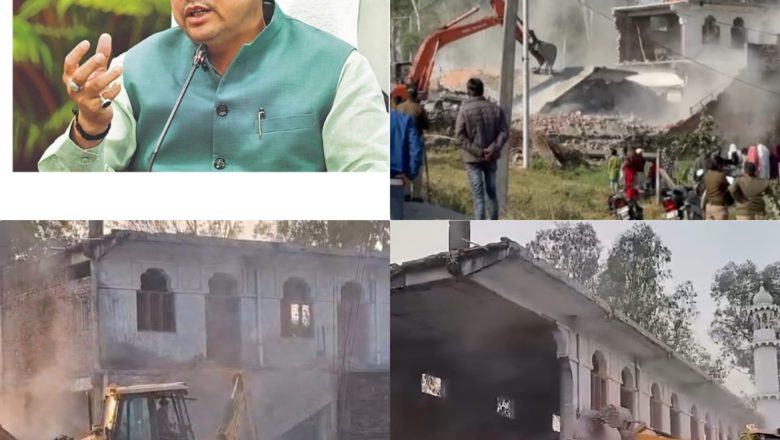 शक्ति नगर में अवैध अतिक्रमण पर बड़ा चला बुल्डोजर अभियान, मदरसा-मस्जिद ध्वस्त