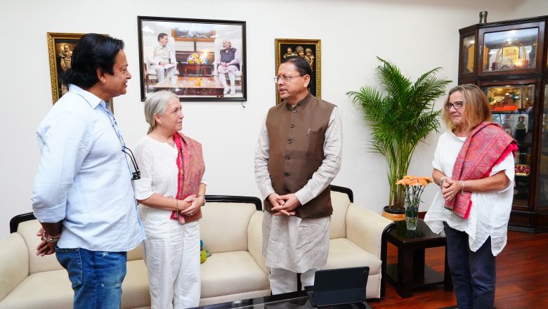मुख्यमंत्री श्री पुष्कर सिंह धामी से अंतरराष्ट्रीय फिल्म निर्माताओं के प्रतिनिधिमंडल ने भेंट की